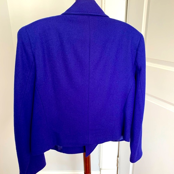 Bright blue wool jacket - Picture 2 of 3